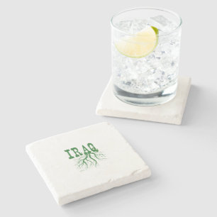 Dessous-de-verre En Pierre Irak Arbre Racines Mot Art Irakien Vert Racine