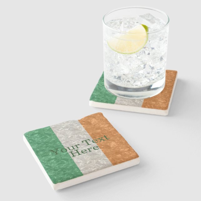 Dessous-de-verre En Pierre Ireland Flag (Côté)