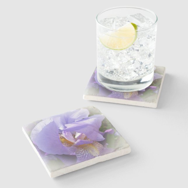 Dessous-de-verre En Pierre iris pourpre (Côté)