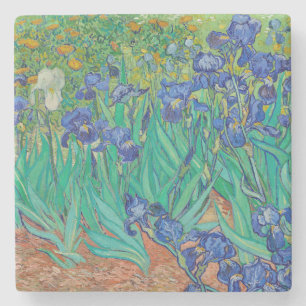 Dessous-de-verre En Pierre "IRISES 1889" PAR VINCENT Van Gogh STONE DESSOUS D