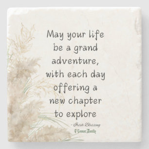 Dessous-de-verre En Pierre Irish Blessing May Your Life Be a Grand Adventure