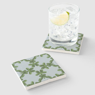 Dessous-de-verre En Pierre Jade Lattice in Clear Water