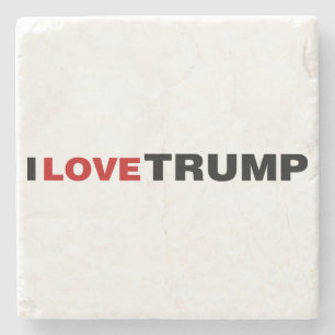 Dessous-de-verre En Pierre J'aime Trump