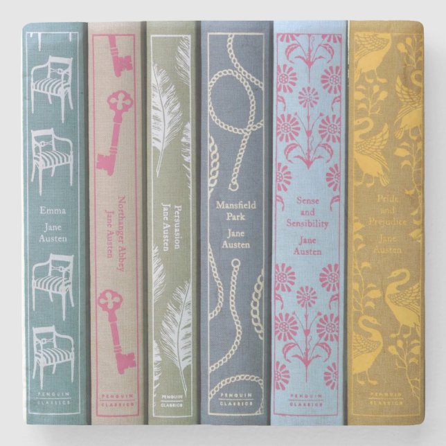 Dessous-de-verre En Pierre Jane Austen Novels  (Devant)