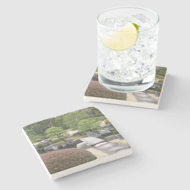 Dessous-de-verre En Pierre Jardin japonais 日 本 庭 園 (Côté)