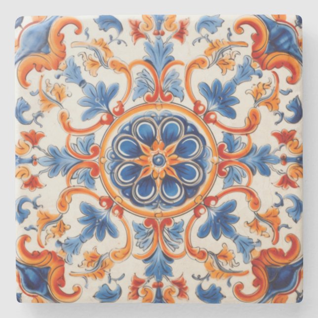 Dessous-de-verre En Pierre Jardin méditerranéen (Devant)