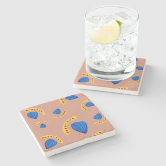 Dessous-de-verre En Pierre Jardín Minimalista Abstracto en Tonos Tierra