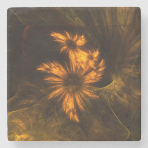 Dessous-de-verre En Pierre Jardin mystique Art Abstrait
