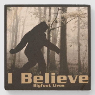 Dessous-de-verre En Pierre Je crois que Bigfoot vit