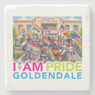 Dessous-de-verre En Pierre Je suis Pride Community Stone Coaster