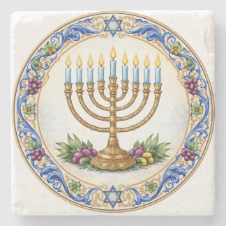 Dessous-de-verre En Pierre Jewish marble coaster