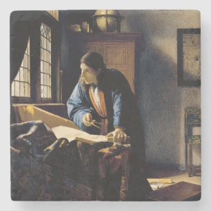 Dessous-de-verre En Pierre Johannes Vermeer - Le géographe
