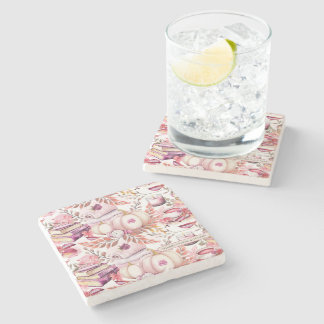 Dessous-de-verre En Pierre Joli Shabby Chick Motif d'automne
