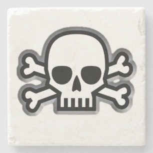 Dessous-de-verre En Pierre Jolly roger