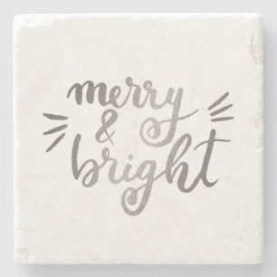 Dessous-de-verre En Pierre Joyeux et lumineux - argent