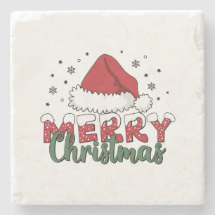 Dessous-de-verre En Pierre Joyeux Noël cadeau de Noël