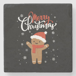Dessous-de-verre En Pierre Joyeux pain d'épices de Noël   cookie de noël