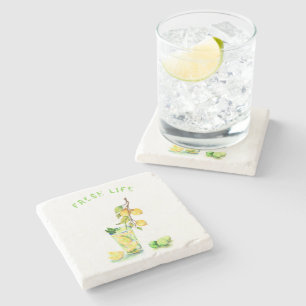 Dessous-de-verre En Pierre Jus de citron frais Cool Boire Lemonade Summer Par