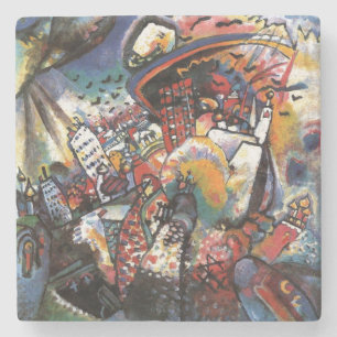Dessous-de-verre En Pierre Kandinsky Moscou I Cityscape Art Abstrait