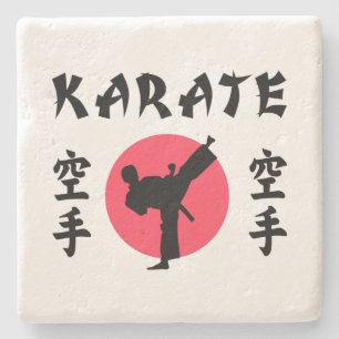 Dessous-de-verre En Pierre Karate Rising Sun