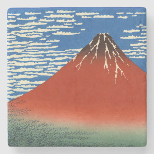 Dessous-de-verre En Pierre Katsushika Hokusai - Vent Fin, Matin Clair