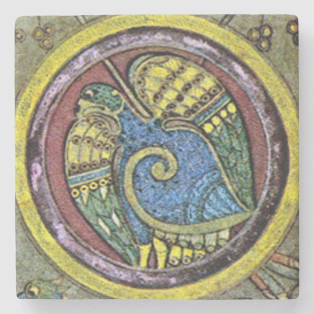 Dessous-de-verre En Pierre Kells Celtic Bird, Dessous de verre irlandais (Devant)