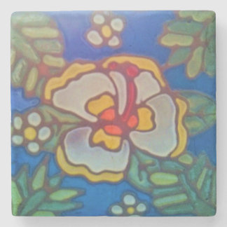 Dessous-de-verre En Pierre Ketmie de marbre de Catalina Hawaï de dessous de