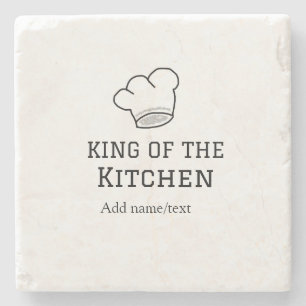 Dessous-de-verre En Pierre King of the cuisine chef cuisine ajouter nom couro