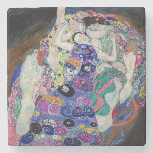 Dessous-de-verre En Pierre Klimt's 1913 "La Vierge"  (Devant)