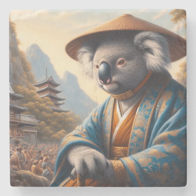 Dessous-de-verre En Pierre Koala Japon ancien (Devant)