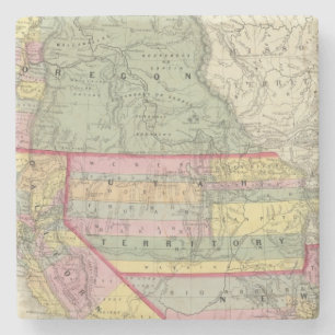 Dessous-de-verre En Pierre La Californie, Orégon, Utah, Nouveau Mexique 2