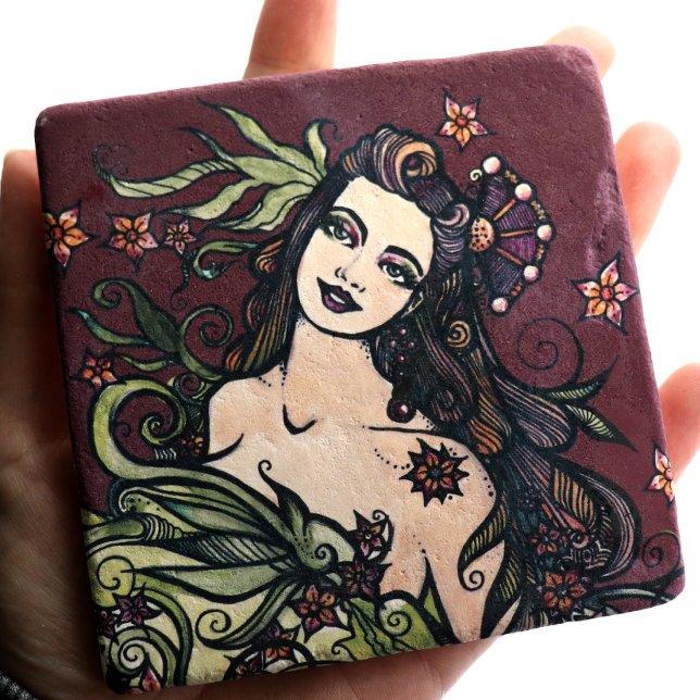 Dessous-de-verre En Pierre La déesse de l'impératrice Tarot (Créateur téléchargé)