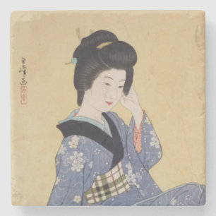 Dessous-de-verre En Pierre La jeune fille de Hirano Hakuho