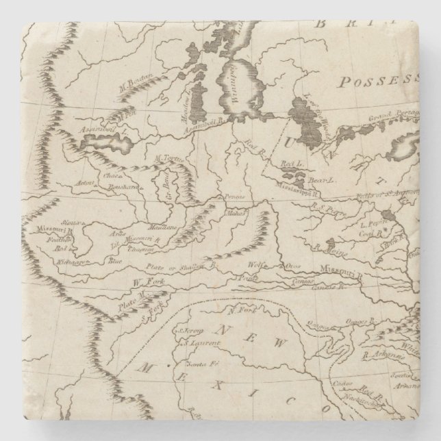 Dessous-de-verre En Pierre La Louisiane 4 (Devant)