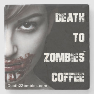 Dessous-de-verre En Pierre La mort aux dessous de verre de café de zombis