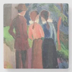 Dessous-de-verre En Pierre La promenade, 1914