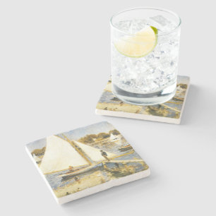 Dessous-de-verre En Pierre La Seine à Argenteuil Auguste Renoir