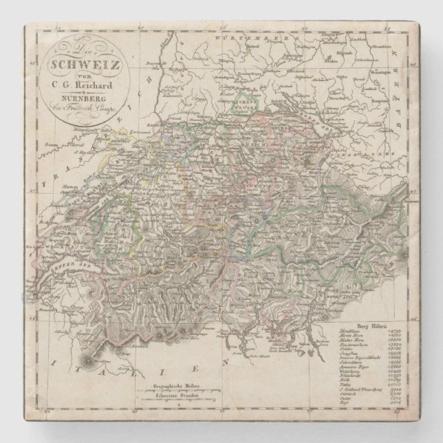 Dessous-de-verre En Pierre la Suisse (Devant)