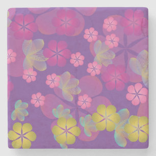 Dessous-de-verre En Pierre Lacy Lotus Purple