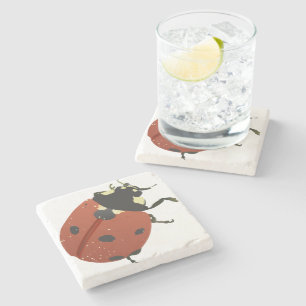 Dessous-de-verre En Pierre LadyBug Office Accueil Personnaliser Destiny Desti
