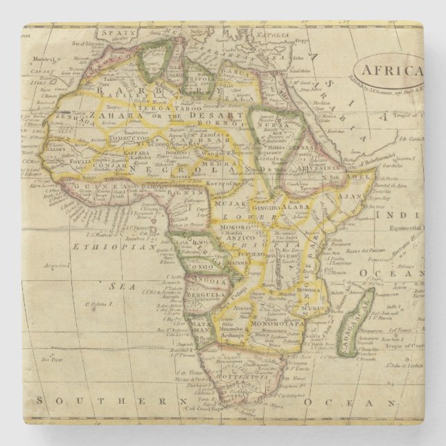 Dessous-de-verre En Pierre L'Afrique 34 (Devant)