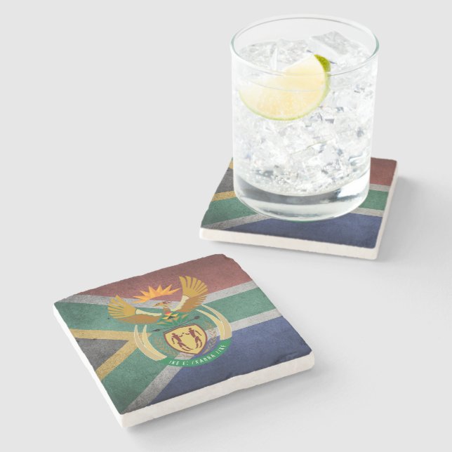 Dessous-de-verre En Pierre L'Afrique du Sud (Côté)