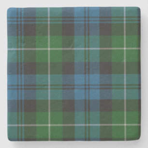 Dessous-de-verre En Pierre Lamont Clan Tartan Plaid Dessous de verre en pierr
