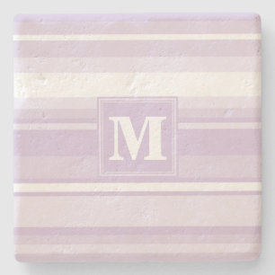 Dessous-de-verre En Pierre Landes violettes de chardon monogramme