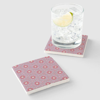 Dessous-de-verre En Pierre Lavender Blossom Tile Pattern