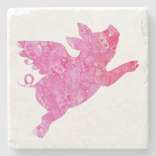 Dessous-de-verre En Pierre Le Cochon Volant, Quand Les Cochons Volent, Les Do