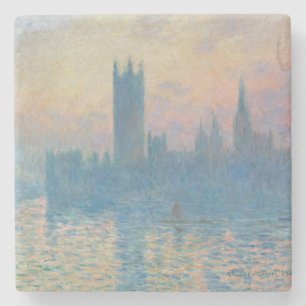 Dessous-de-verre En Pierre Le coucher du soleil des Chambres de Claude Monet