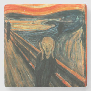 Dessous-de-verre En Pierre Le cri Edvard Munch Art Expressionniste Moderne