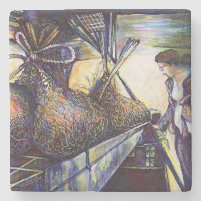 Dessous-de-verre En Pierre Le destin hurlant de la vie (Devant)