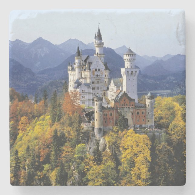 Dessous-de-verre En Pierre Le fantaisiste Neuschwanstein est l'un des trois (Devant)
